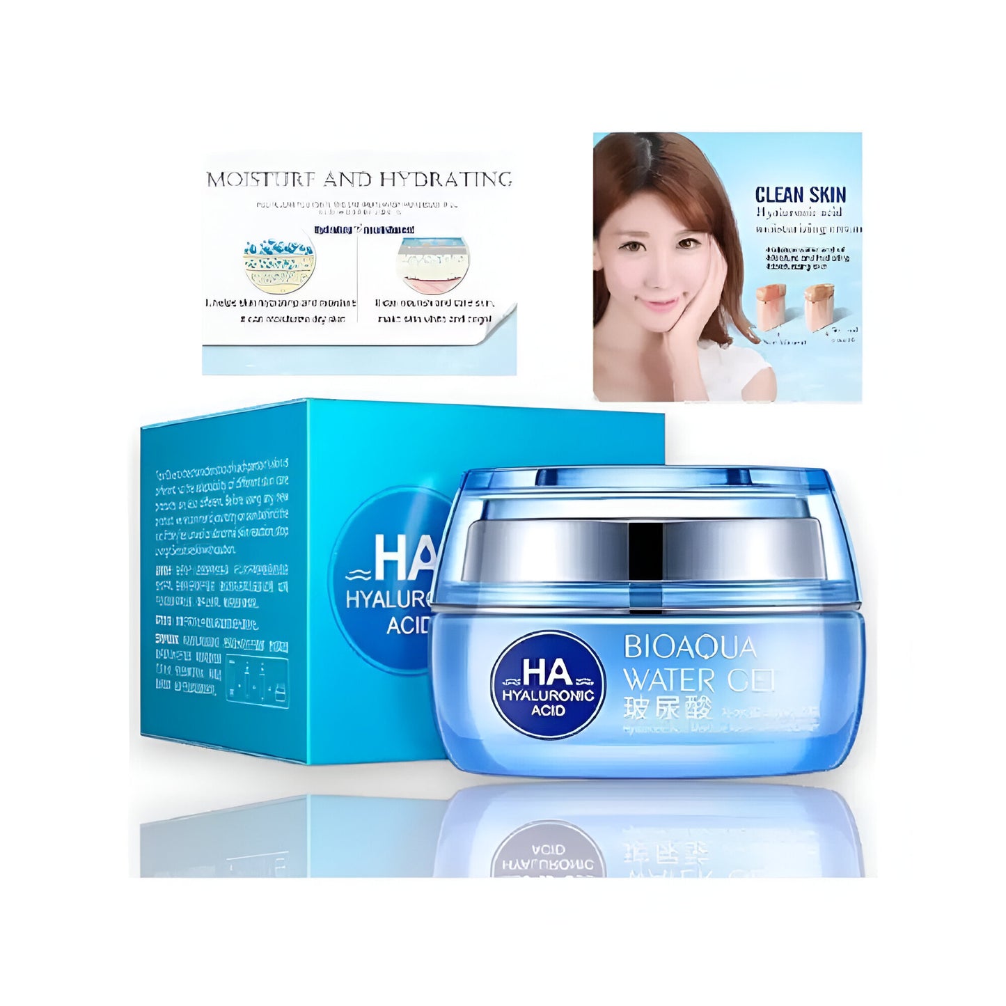 CREMA HIDRATANTE ÁCIDO HIALURÓNICO - BIOAQUA 50g