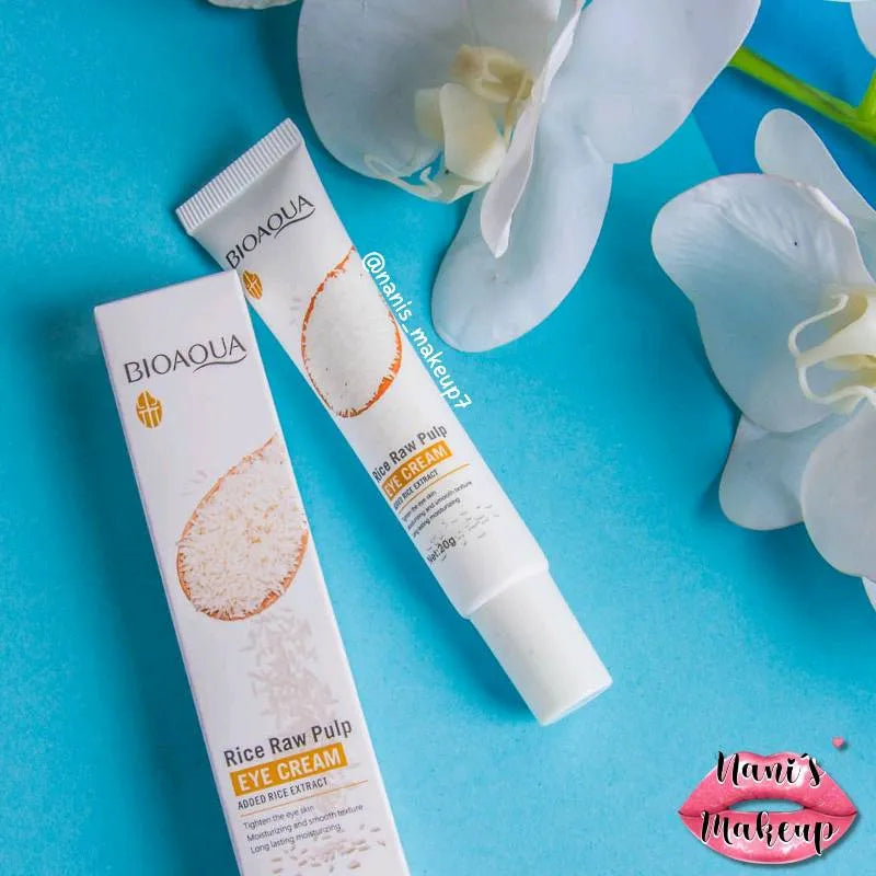 CONTORNO DE OJOS DE ARROZ CON ÁCIDO HIALURÓNICO - BIOAQUA 20g