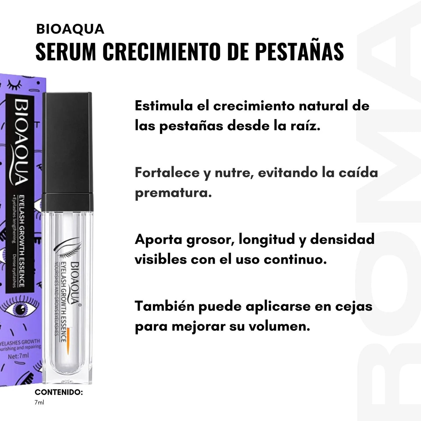 SERUM ALARGADOR DE PESTAÑAS - BIOAQUA 7ml
